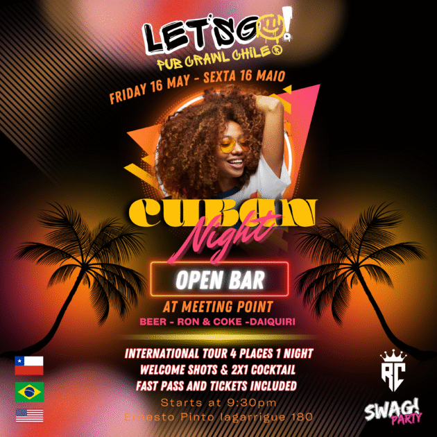 Let´s Go! Pub Crawl Chile Viernes 16/05