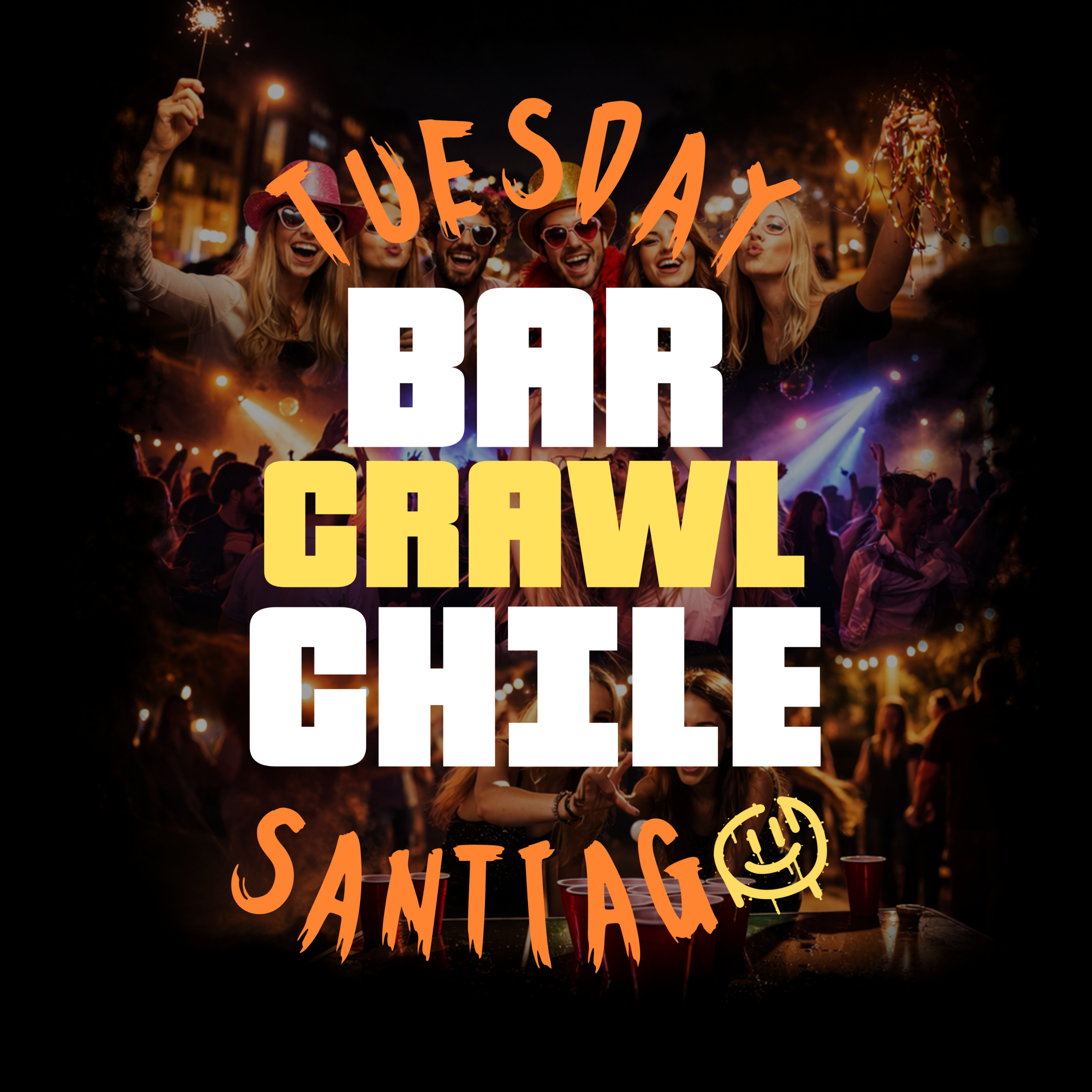 bar crawl chile - "martes 18 agosto"