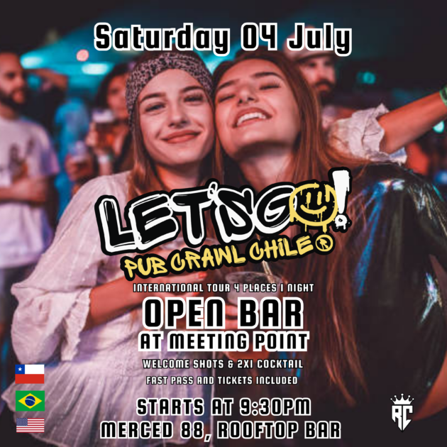 Let’s Go! Pub Crawl Chile - "sabado 04 julio"