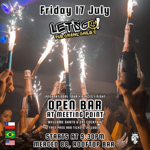 Let’s Go! Pub Crawl Chile - "viernes 17 julio"